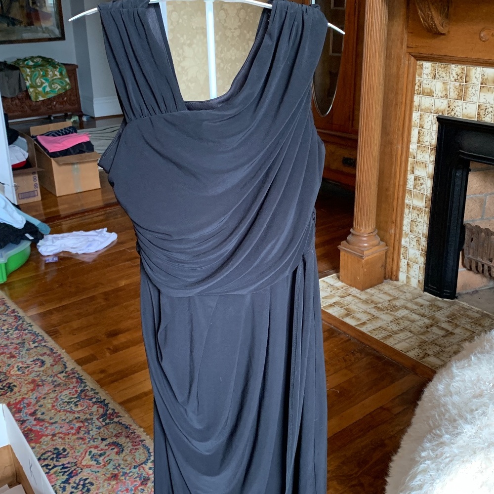 Spirited by Randolph‎ Duke asymmetric shoulder draped dress. Never worn